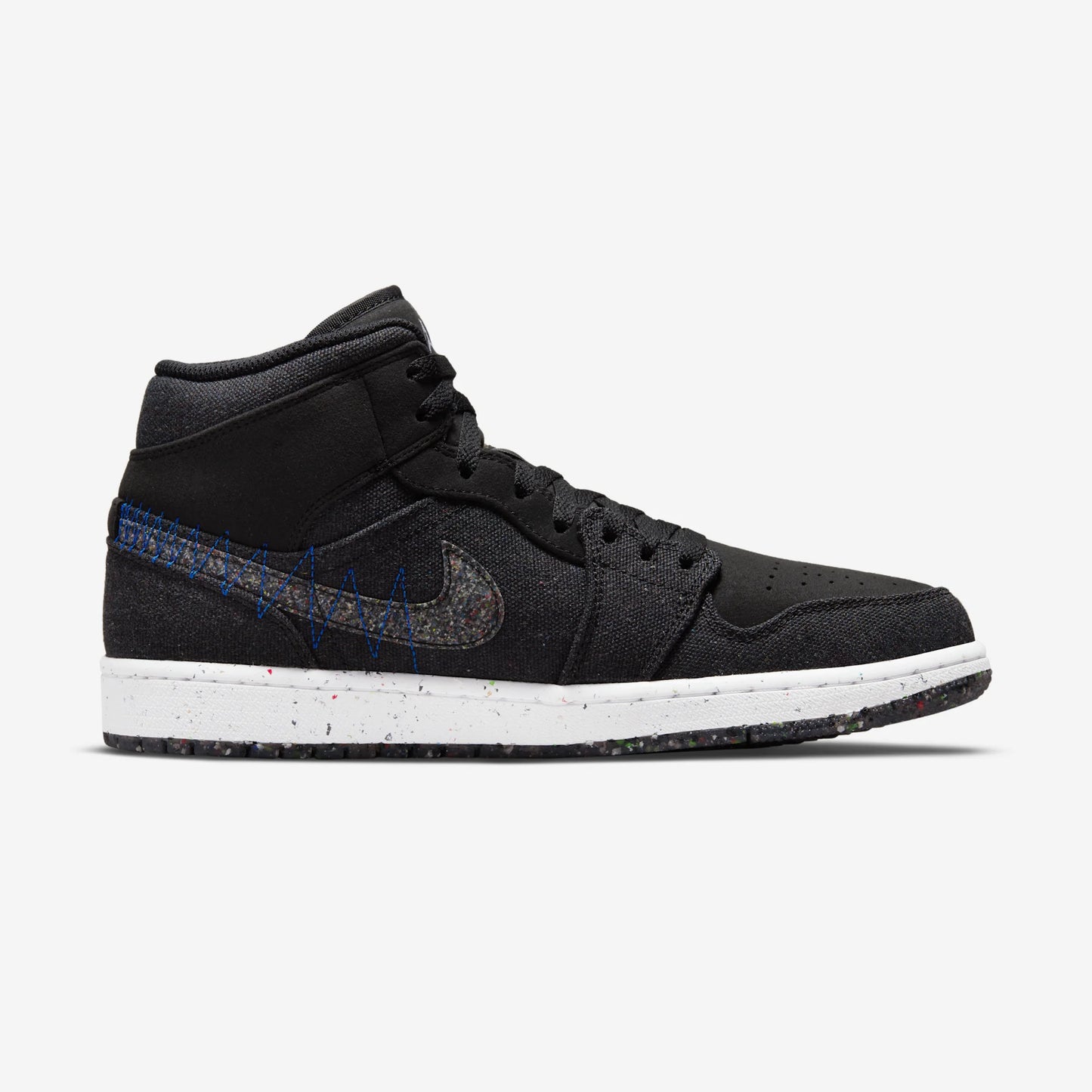 Jordan 1 Mid Crater Black