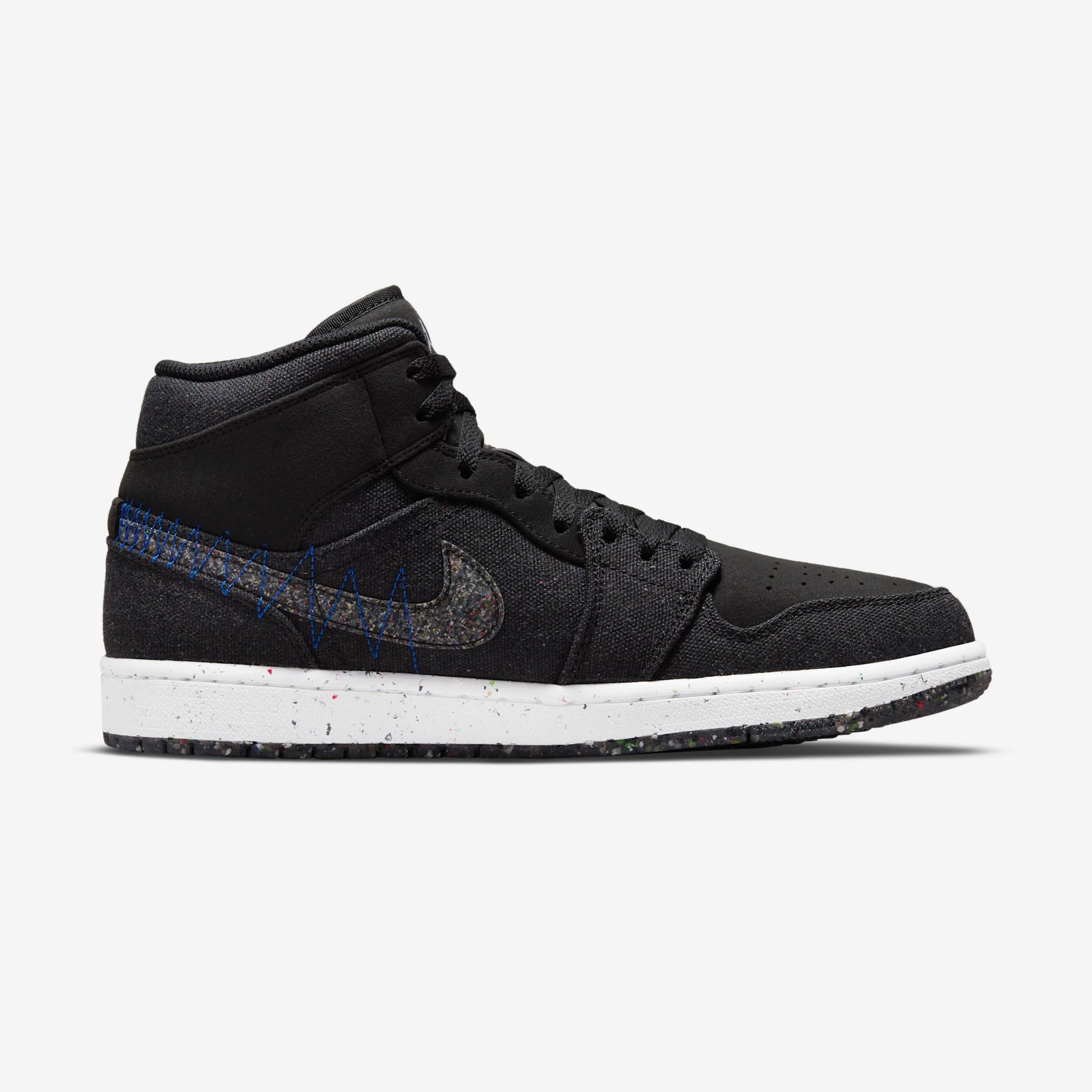 Jordan 1 Mid Crater Black