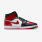 Jordan 1 Mid SE Patent Bred Toe