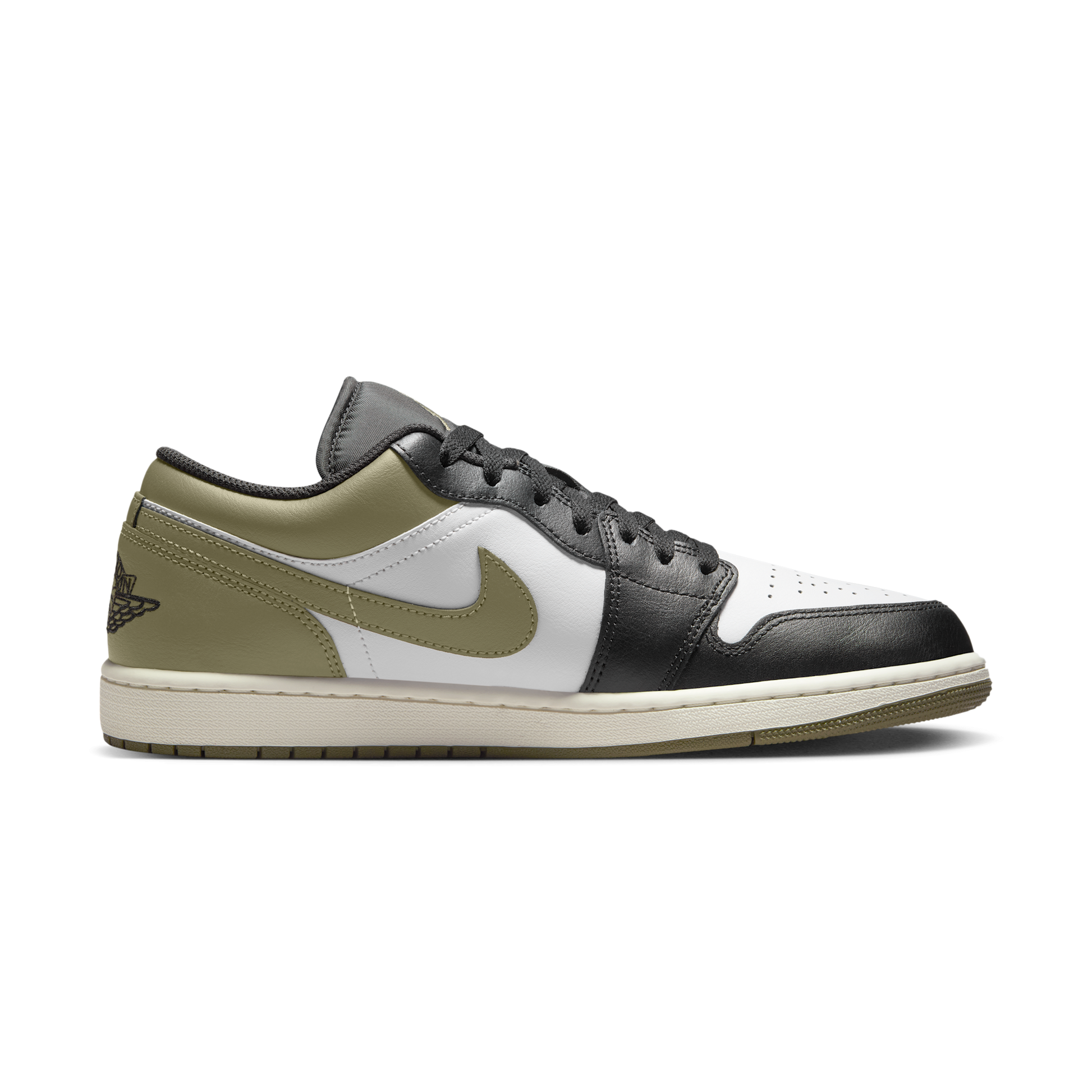 Jordan 1 Low Black Toe Medium Olive