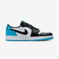 Jordan 1 Retro Low OG Black Dark Powder Blue (Women's)