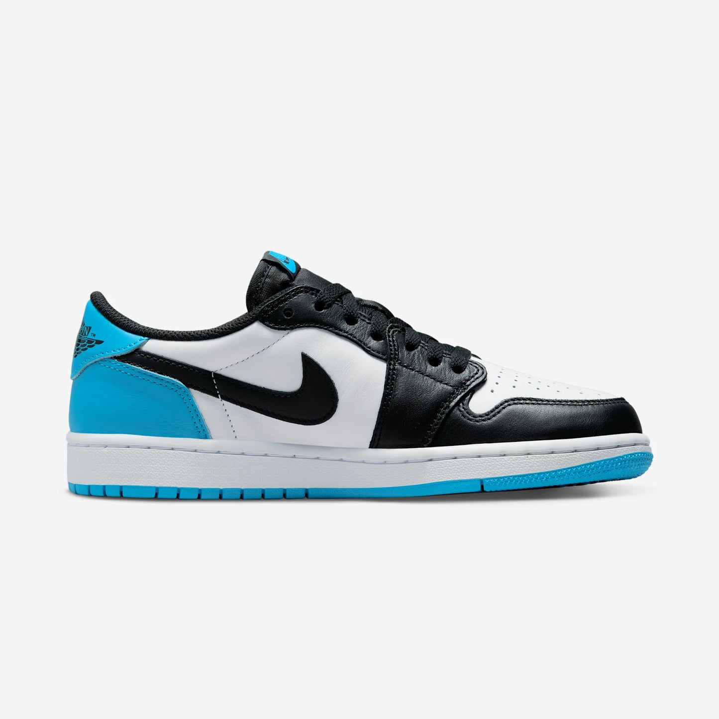 Jordan 1 Retro Low OG Black Dark Powder Blue (Women's)