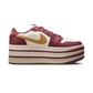 Jordan 1 Low Triple Stack Team Red Pale Ivory (Women's)