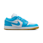 Jordan 1 Low White Gum Light Brown Dark Powder Blue (Women's)