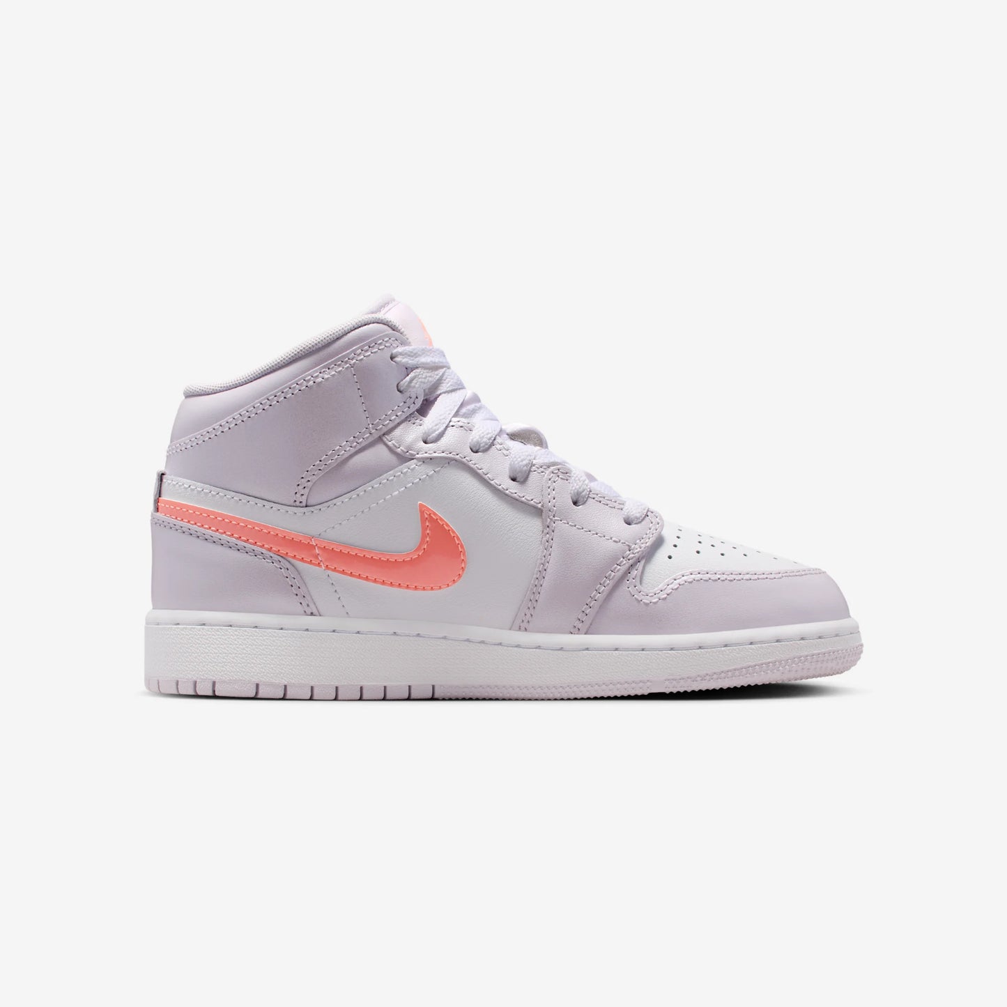 Jordan 1 Mid SE Barely Grape Iridescent Swoosh (GS)