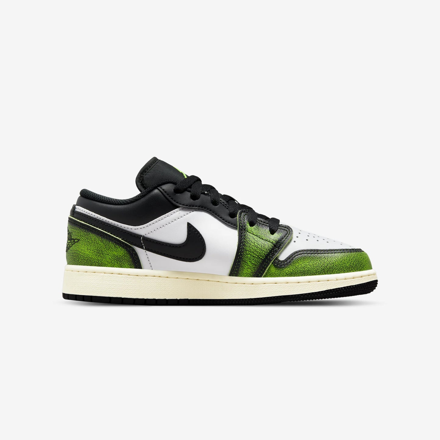 Jordan 1 Low Wear Away Electric Green (GS)