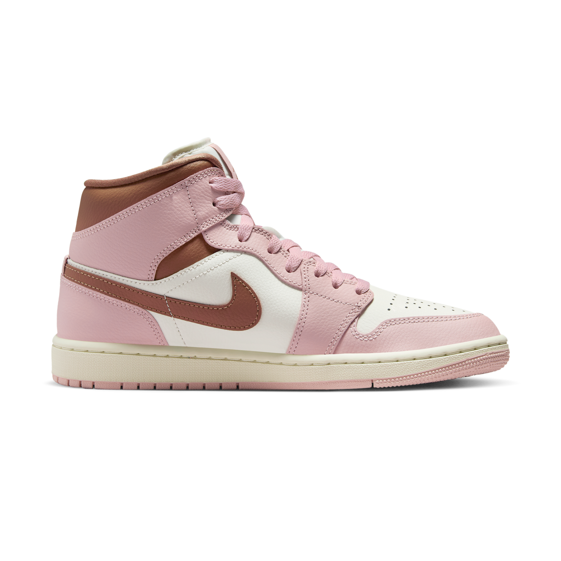 Jordan 1 Mid Pink Oxford Brown (Women's)