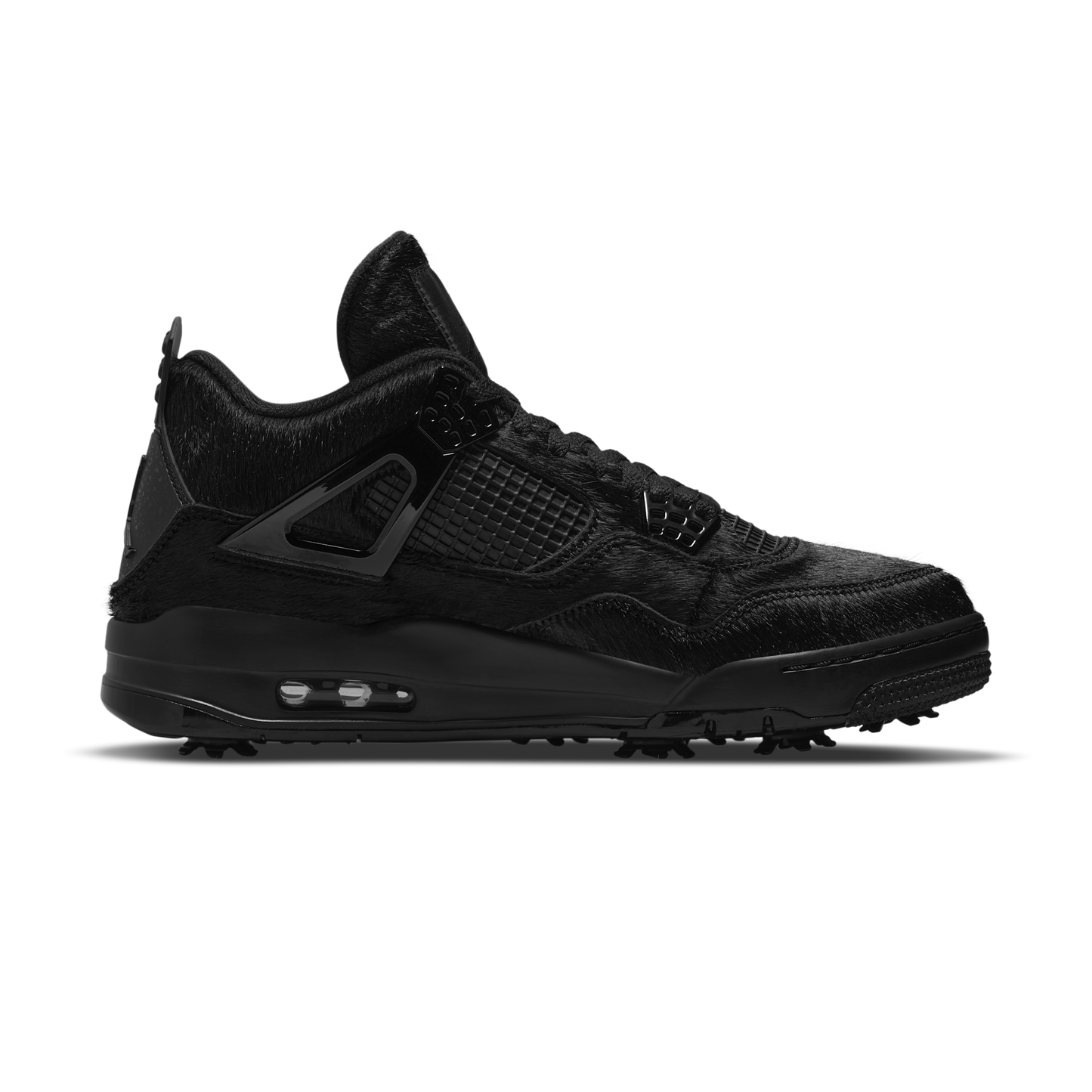 Jordan 4 Retro Golf Black Cat Pony Hair