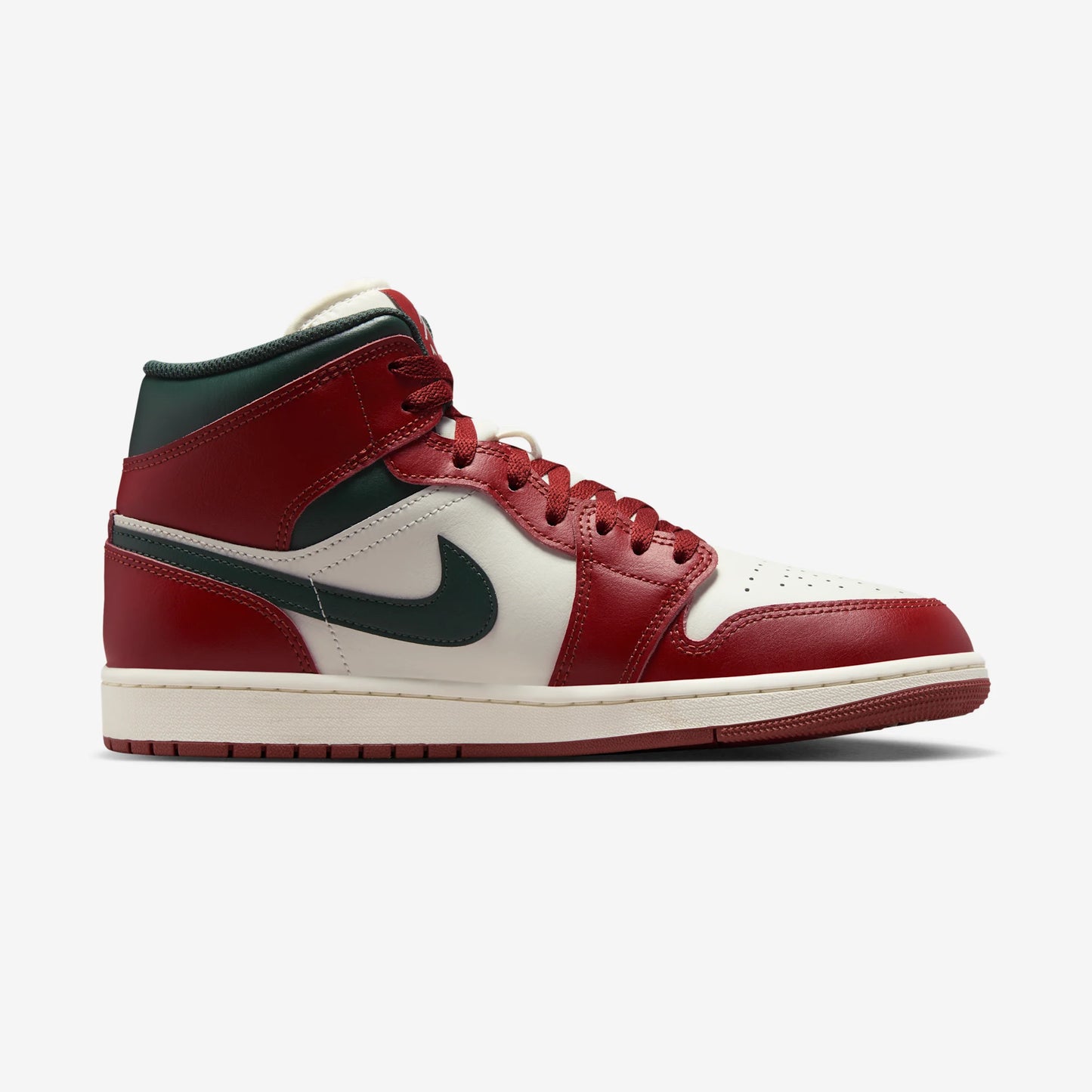 Jordan 1 Mid Redstone Midnight Green