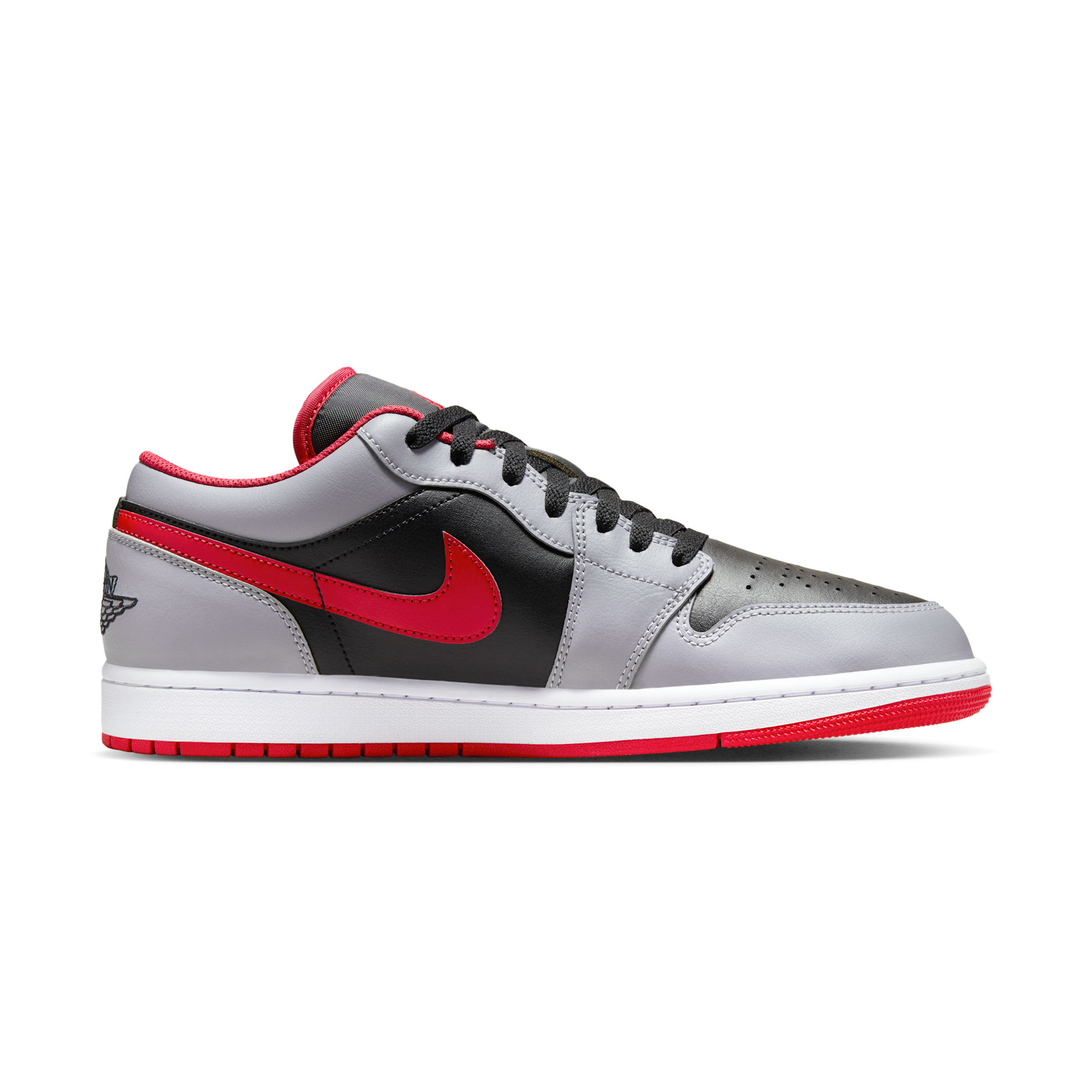 Jordan 1 Low Black Light Smoke Grey Gym Red