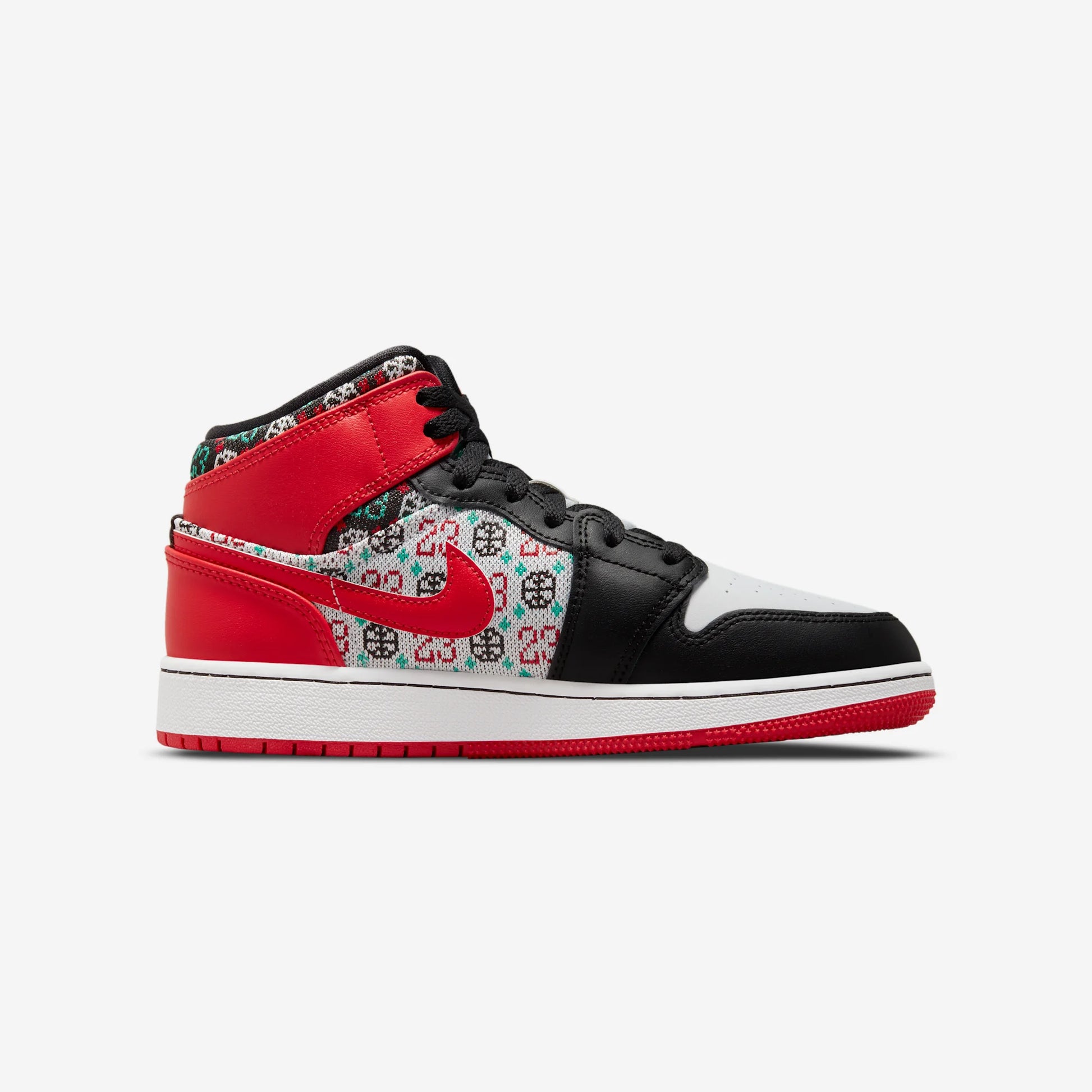 Jordan 1 Mid SE Ugly Christmas Sweater (GS)