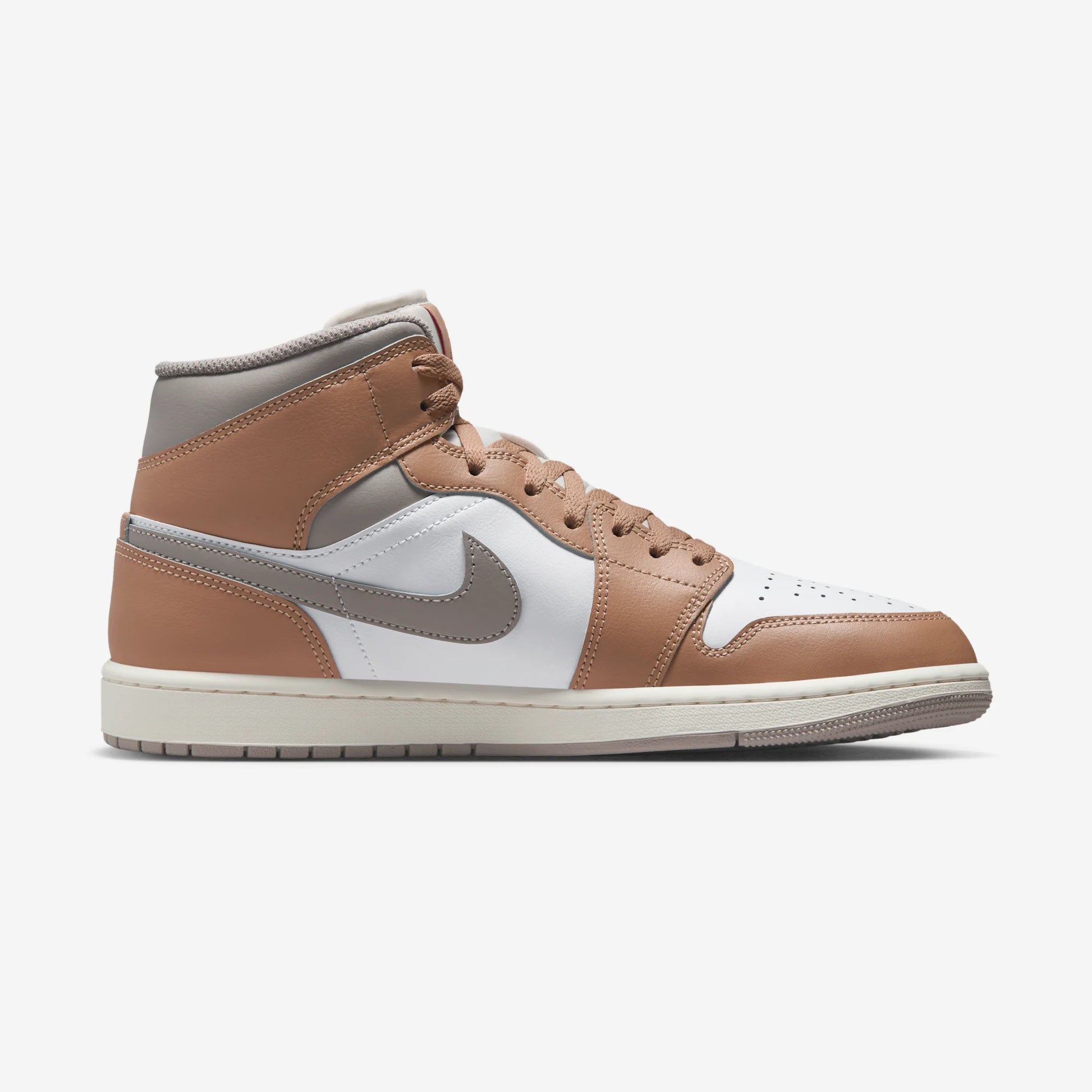 Jordan 1 Mid Rattan White College Grey