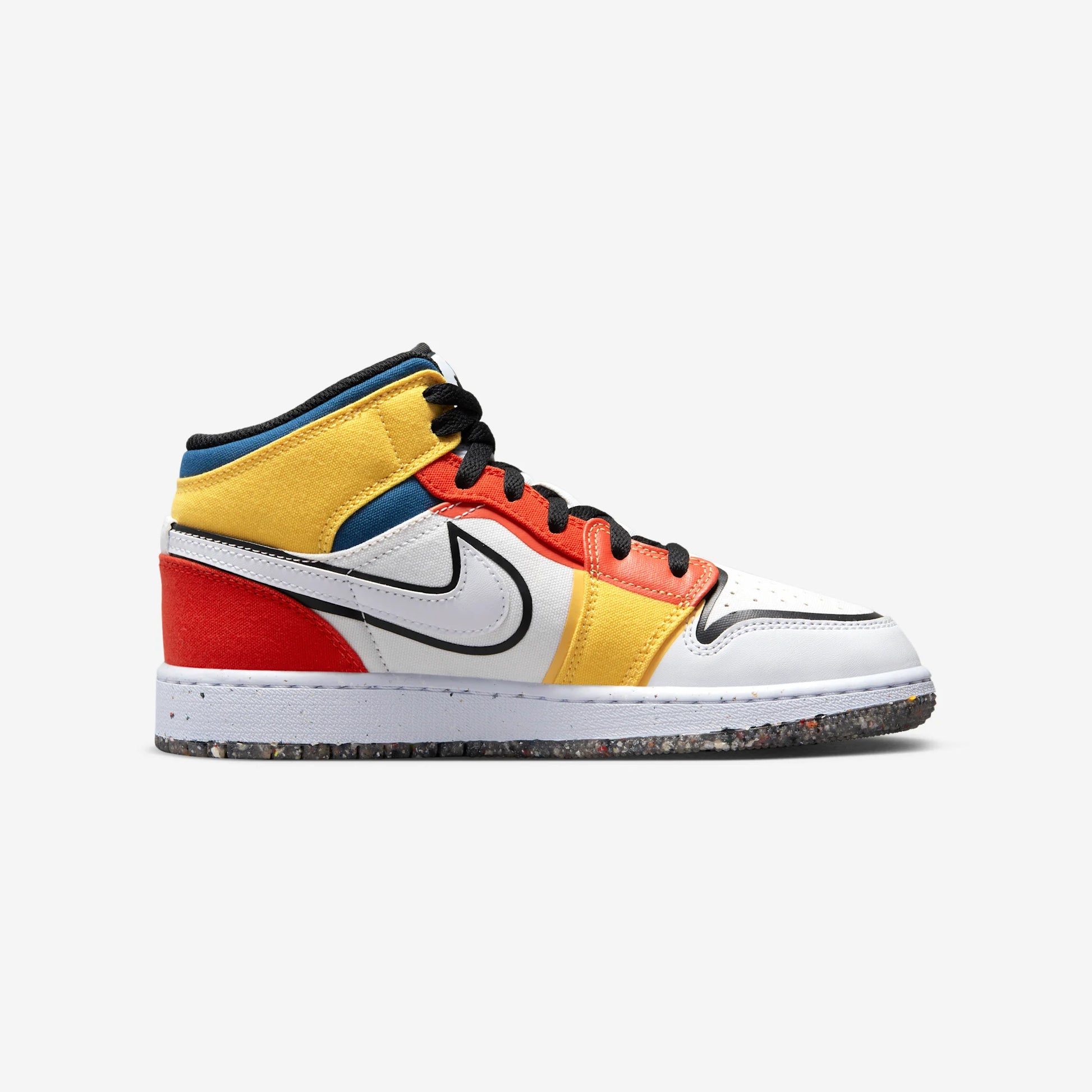 Jordan 1 Mid Multi-Color Canvas (GS)