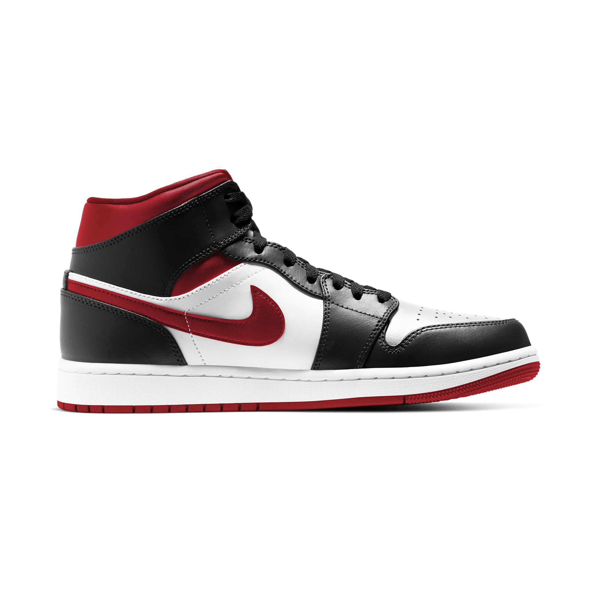 Jordan 1 Mid Gym Red Black White