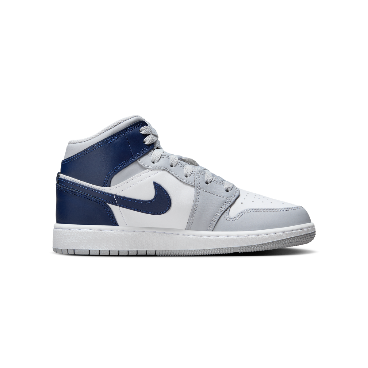 Jordan 1 Mid Wolf Grey Midnight Navy
