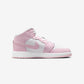 Jordan 1 Mid Pink Foam Fire Red (GS)