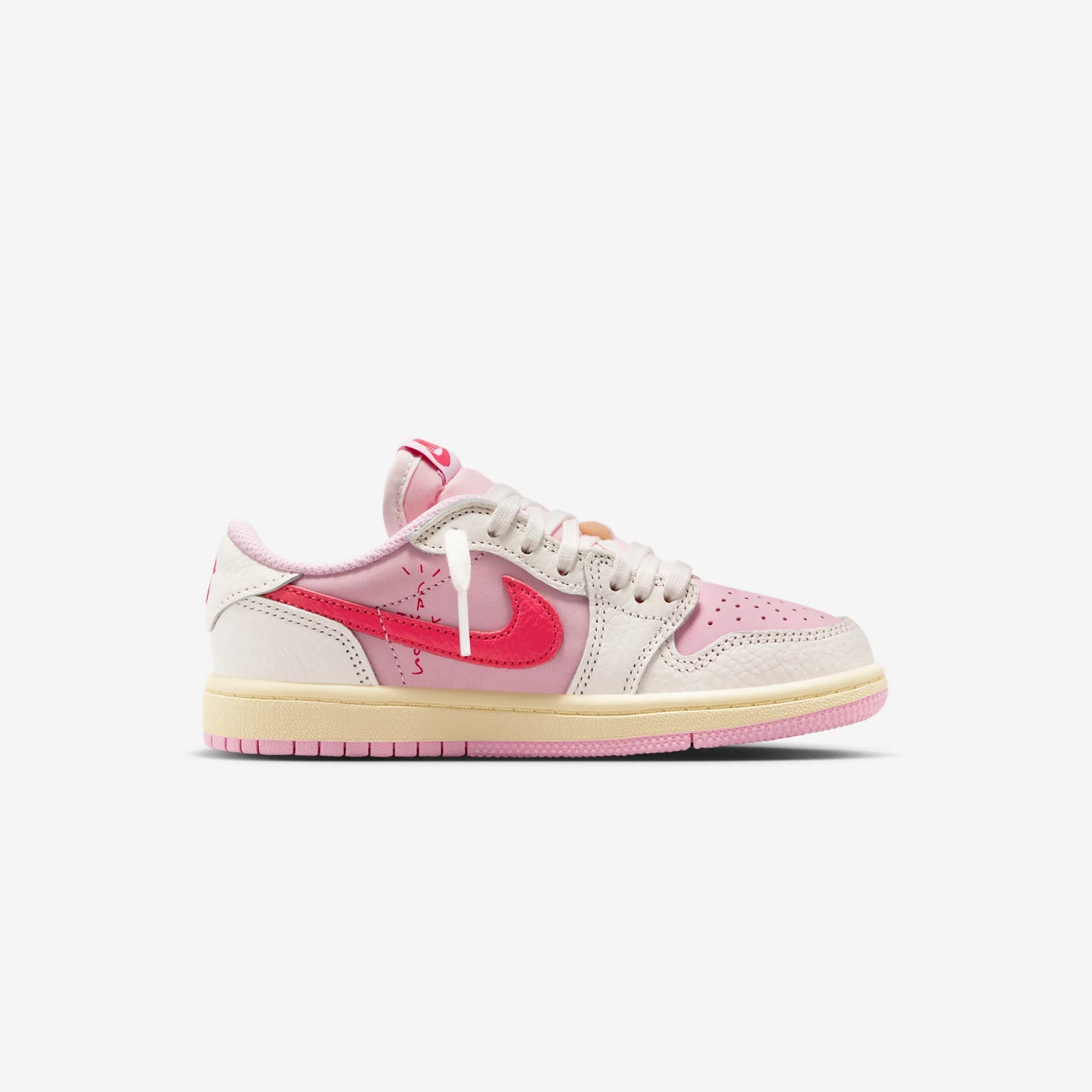Jordan 1 Retro Low OG SP Travis Scott Sail Tropical Pink (PS)