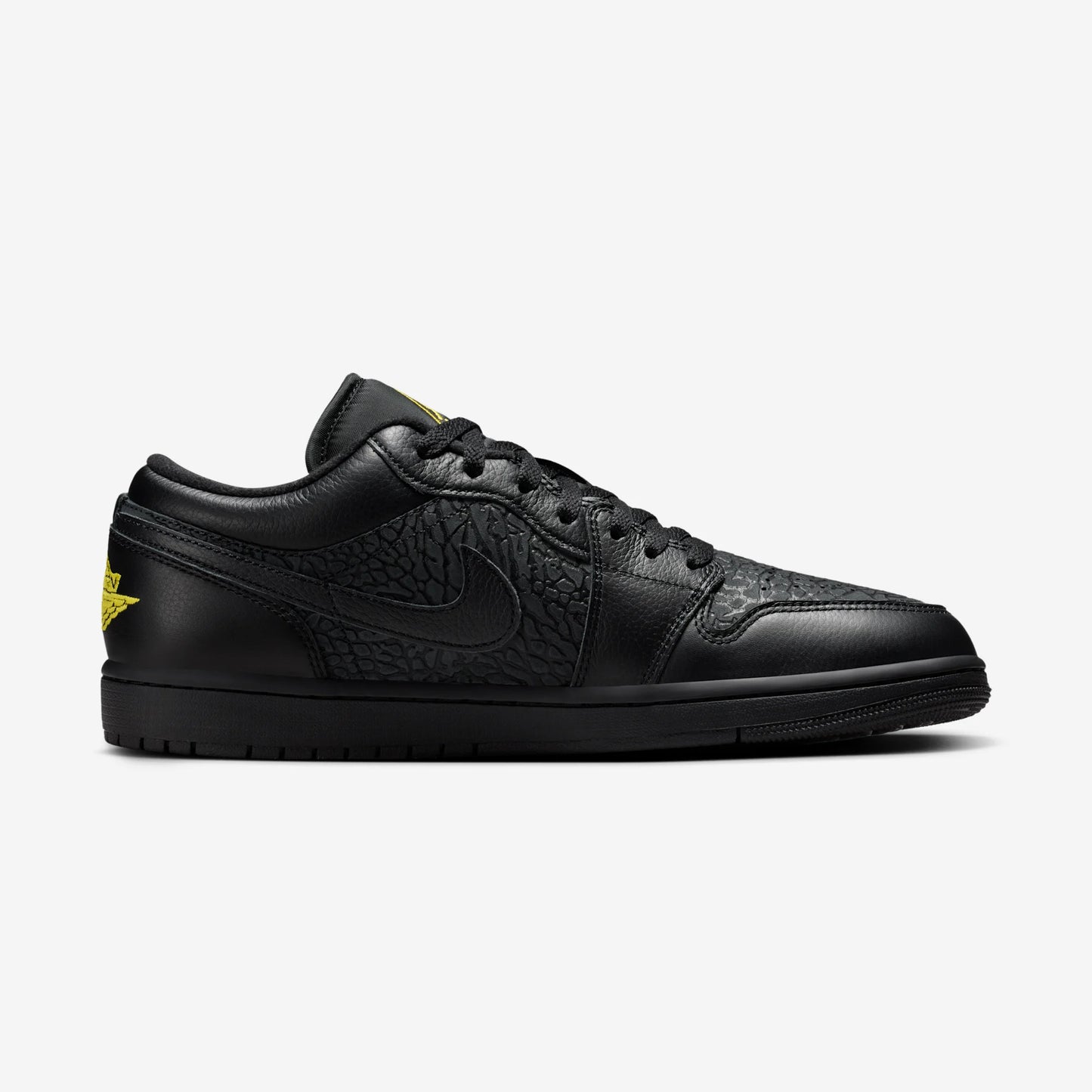 Jordan 1 Low Black Elephant Print