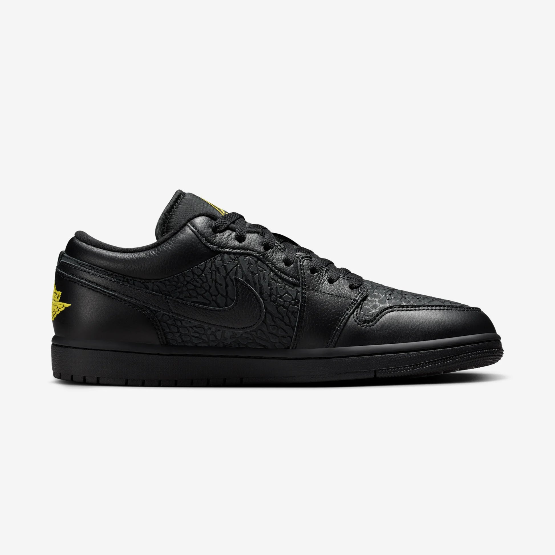 Jordan 1 Low Black Elephant Print