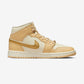 Jordan 1 Mid SE Pale Vanilla Metallic Gold (Women's)