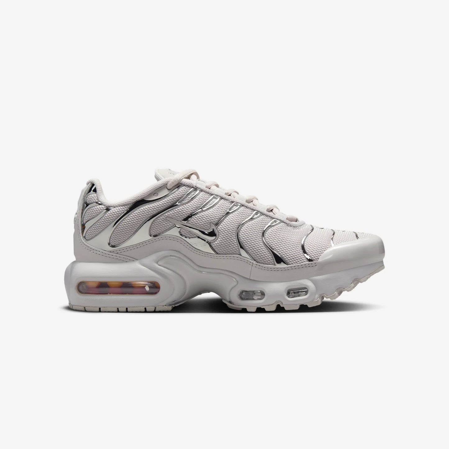 Nike Air Max Plus Light Iron Ore Gym Red Smoke Grey Metallic Silver (GS)