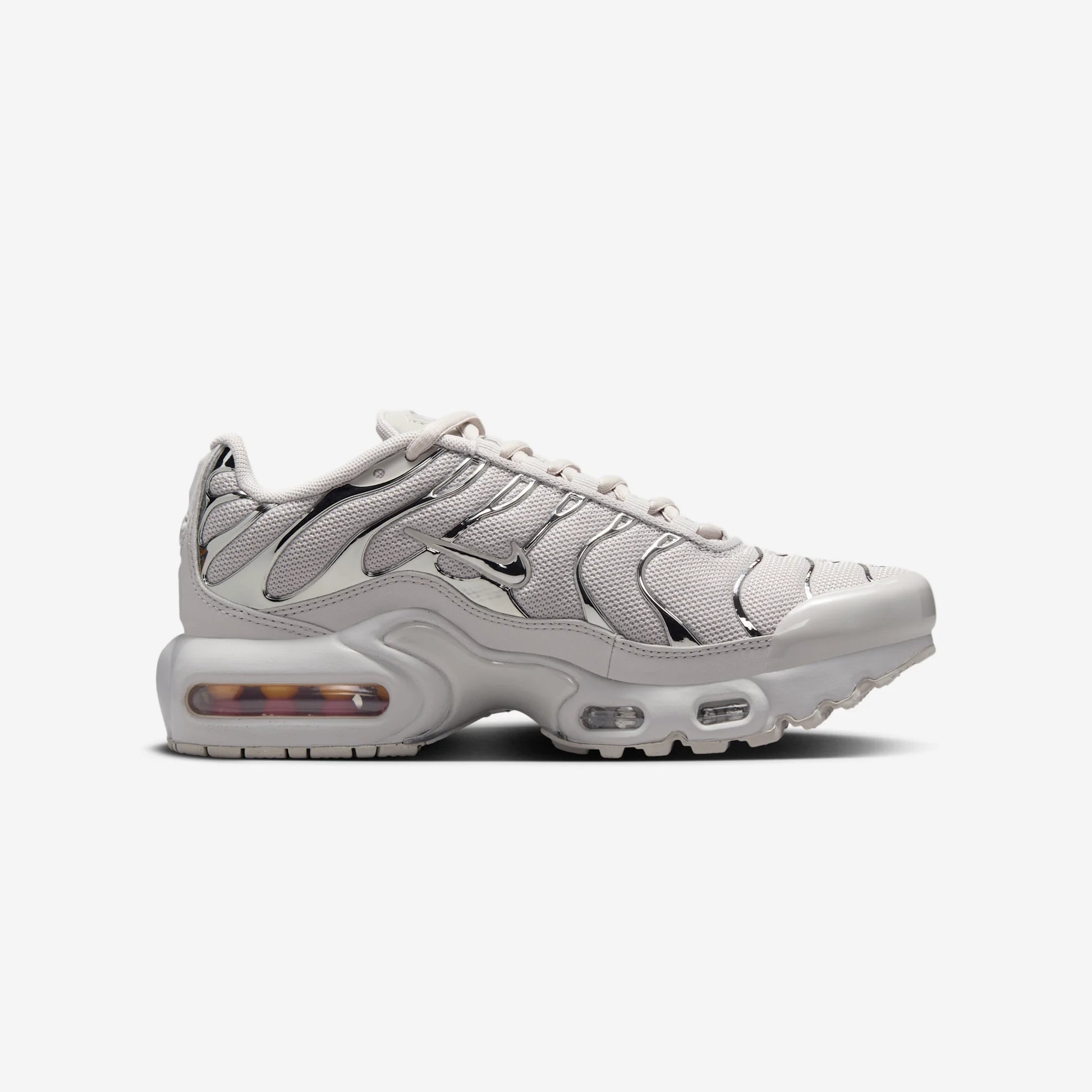 Nike Air Max Plus Light Iron Ore Gym Red Smoke Grey Metallic Silver (GS)