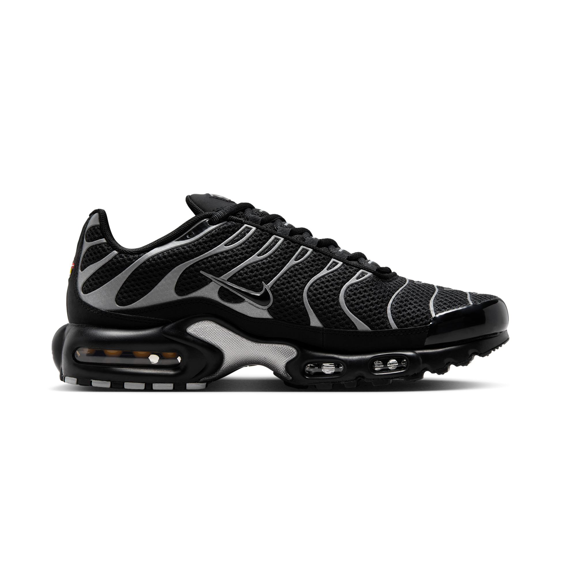Nike Air Max Plus Premium Black Reflective Silver