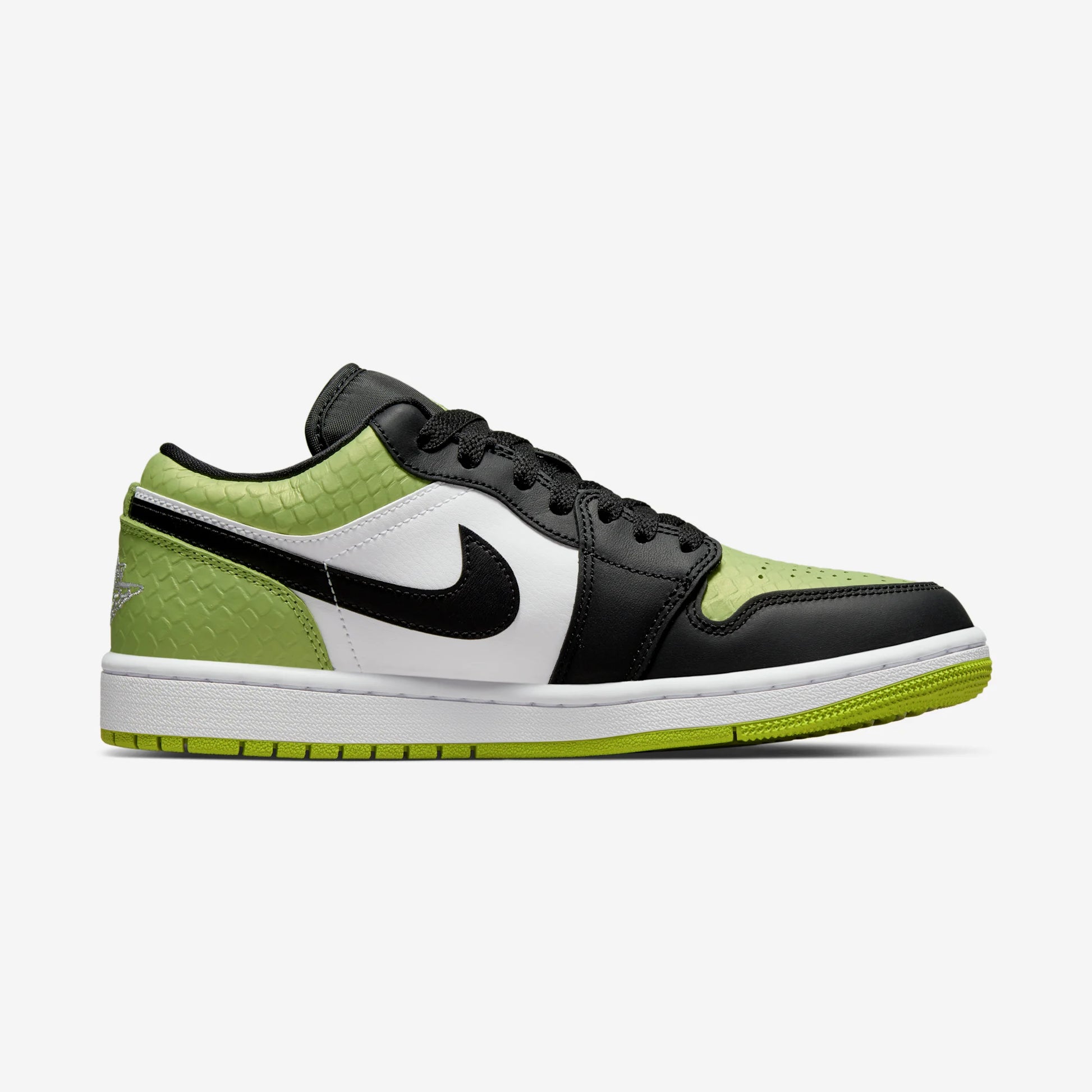 Jordan 1 Low Snakeskin Vivid Green (Women's)
