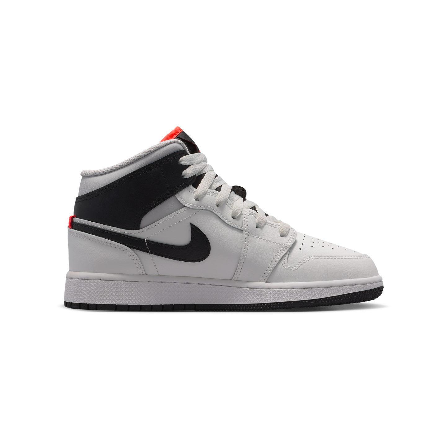 Jordan 1 Mid Summit White Infrared Black (GS)