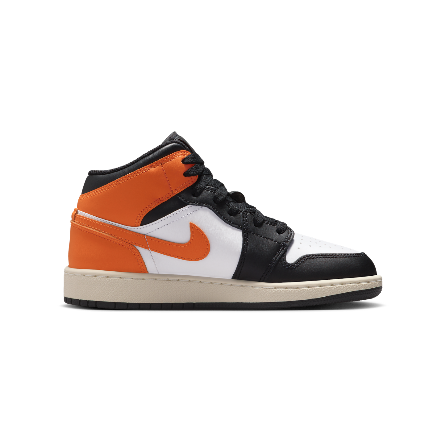 Jordan 1 Mid Black Toe Starfish