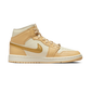 Jordan 1 Mid SE Pale Vanilla Metallic Gold (Women's)