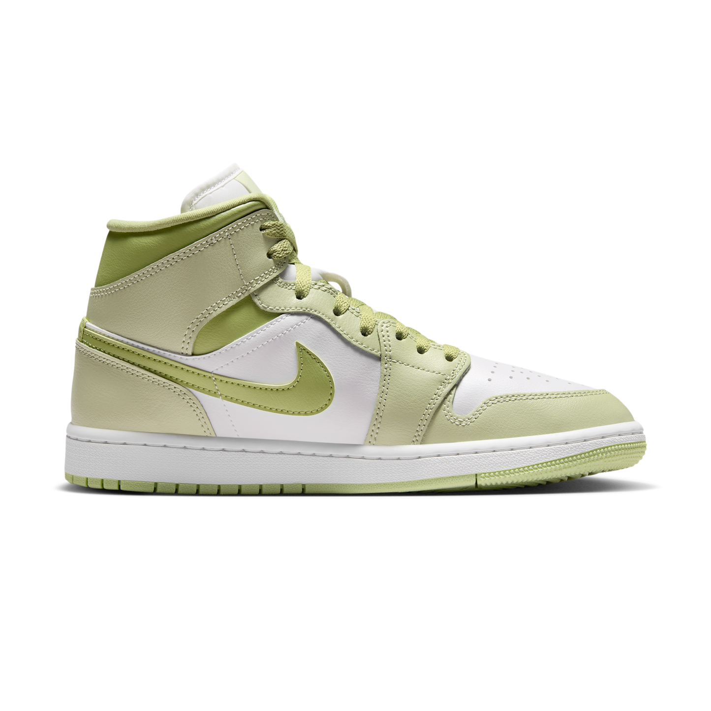 Jordan 1 Mid Olive Aura Lawn (Women's)