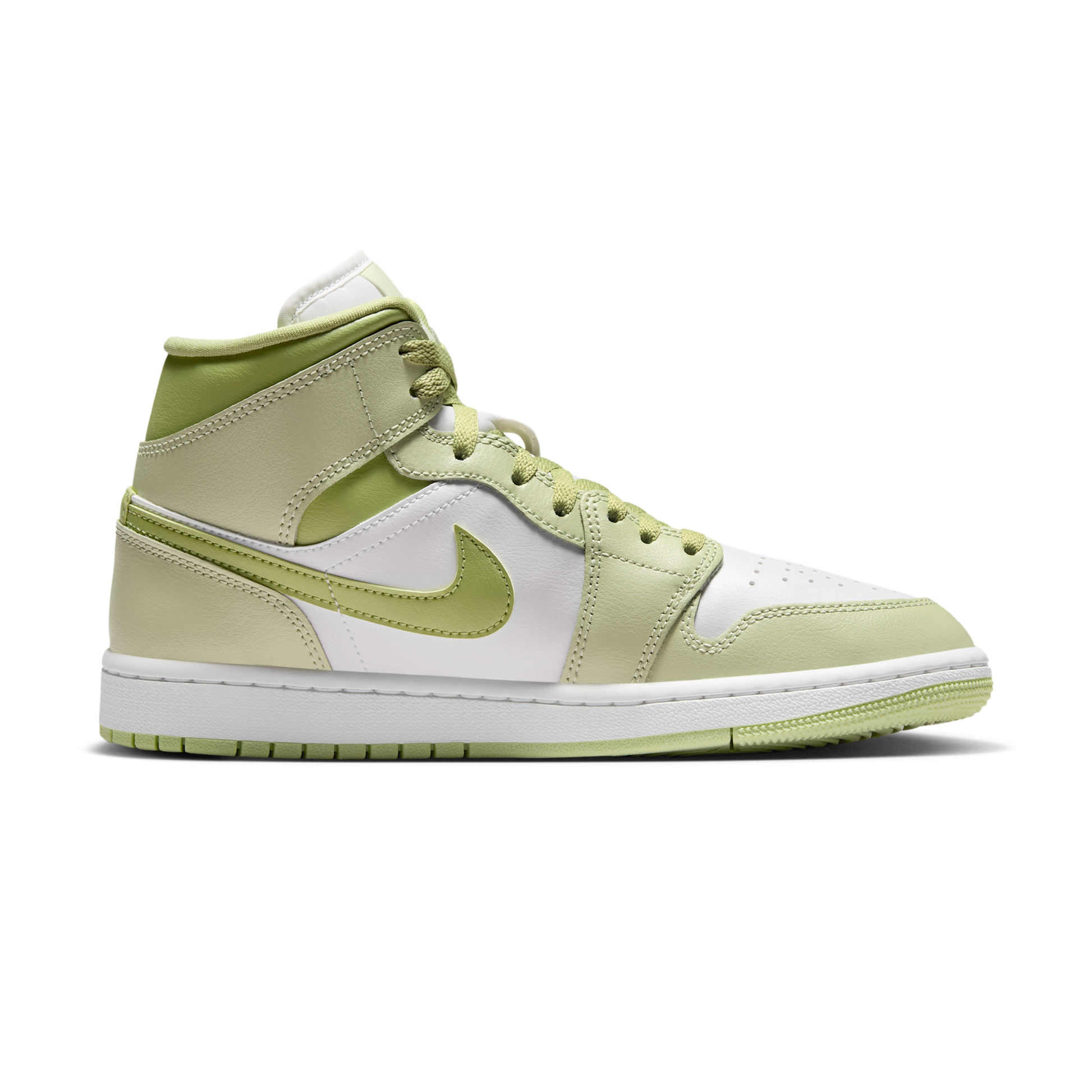 Jordan 1 Mid Olive Aura Lawn (Women's)