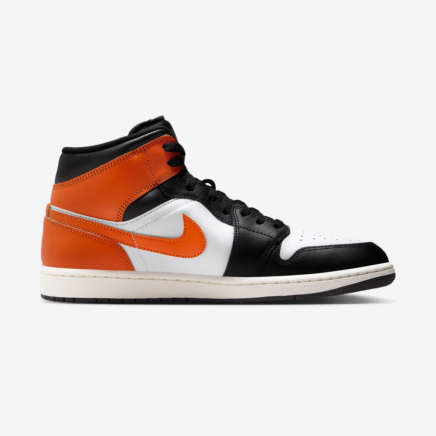 Jordan 1 Mid Black Toe Starfish