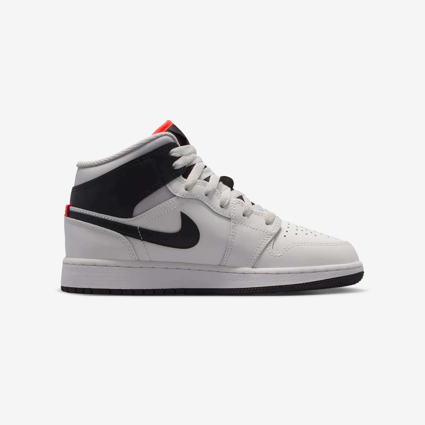Jordan 1 Mid Summit White Infrared Black (GS)