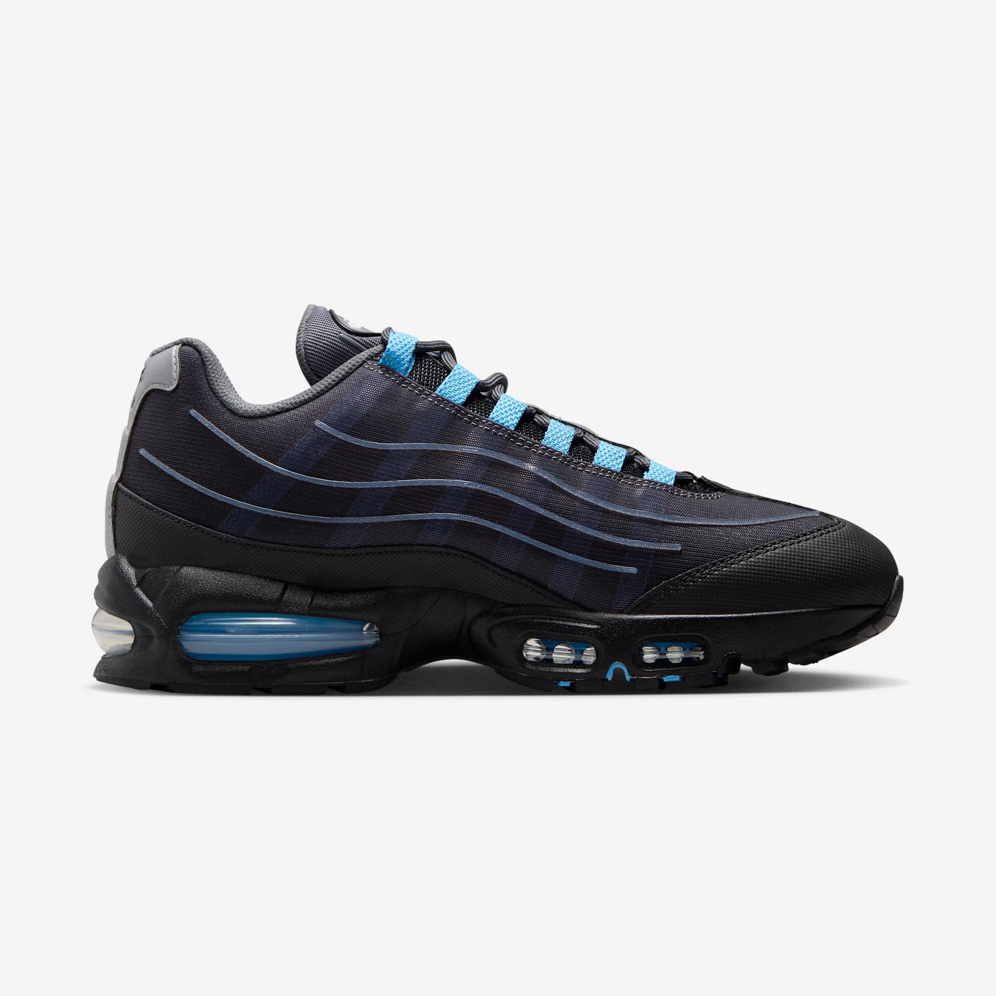 Nike Air Max 95 Big Bubble Tech Black University Blue