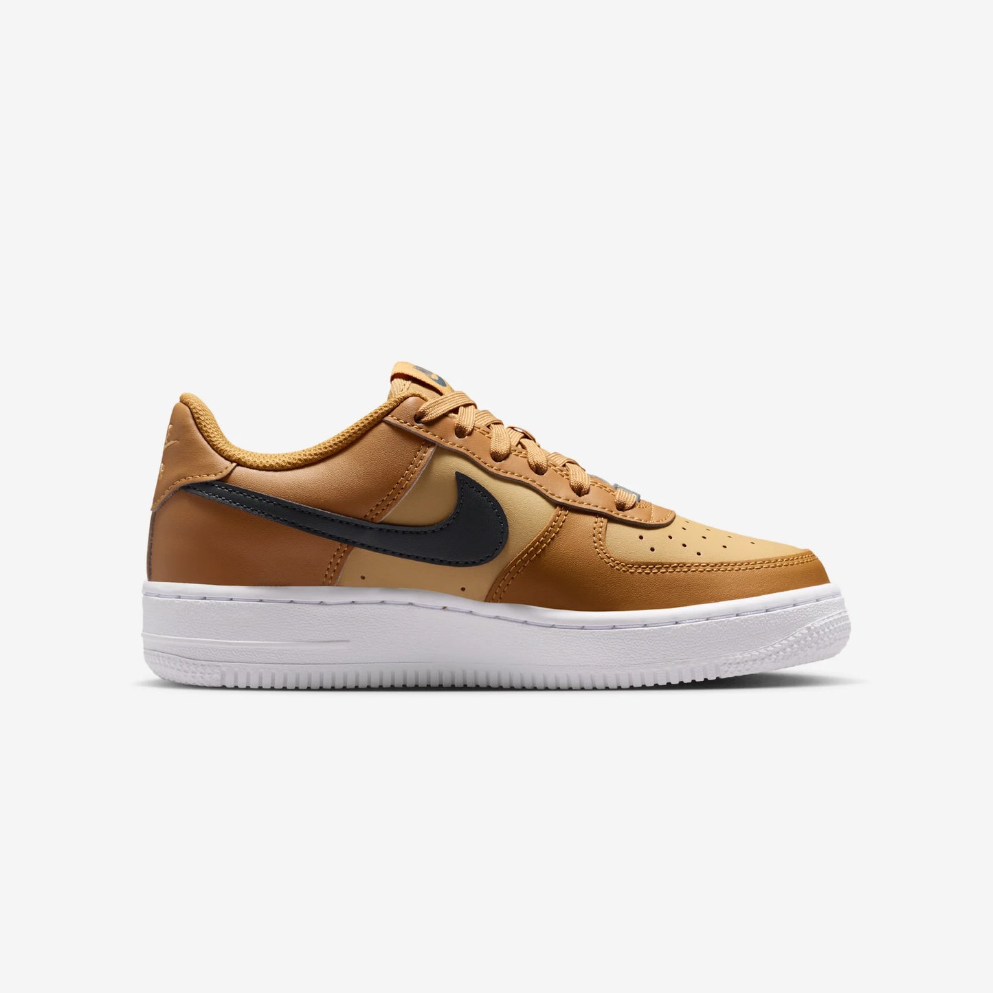 Nike Air Force 1 Low Wheat Club Gold White Anthracite (GS)