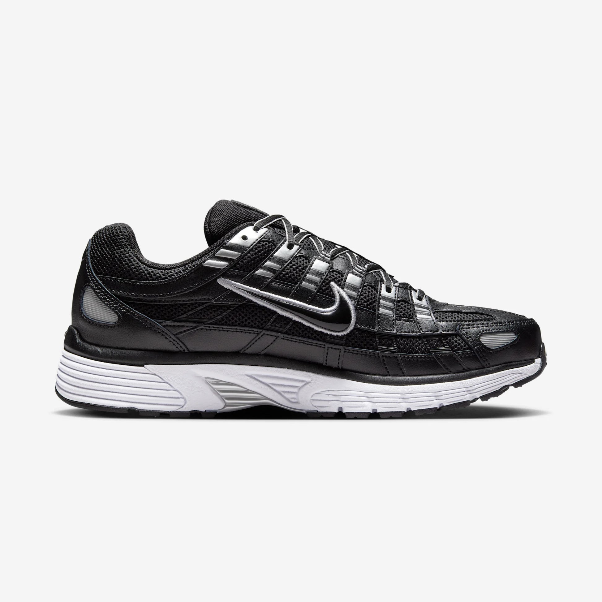 Nike P-6000 Black White Metallic Silver