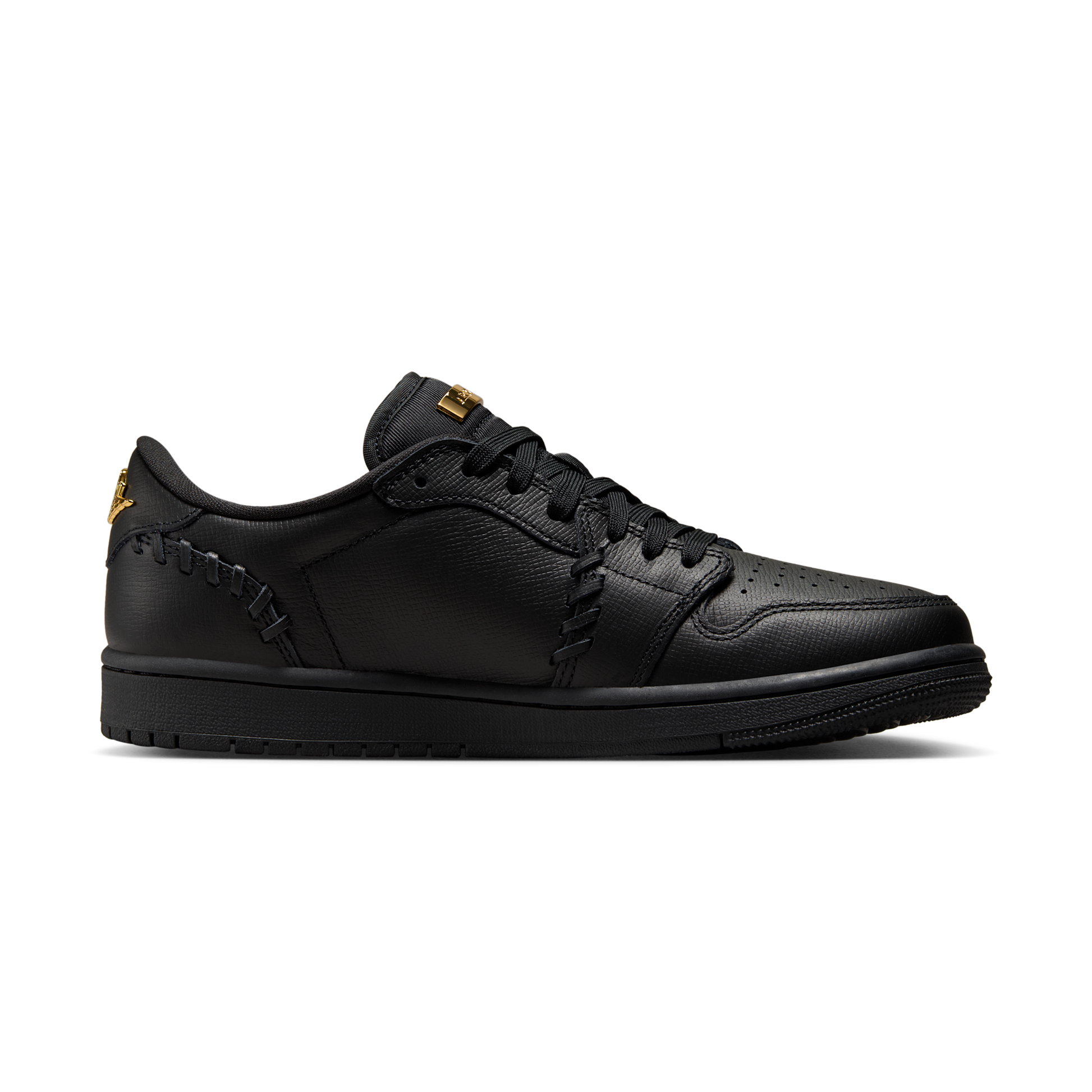 Jordan 1 Low Method of Make Black Metallic Gold (Women's)