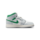Jordan 1 Mid White Pure Platinum Pine Green