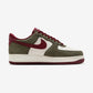 Nike Air Force 1 Low '07 LV8 Cargo Khaki Pale Ivory Dark Team Red