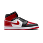 Jordan 1 Mid SE Patent Bred Toe