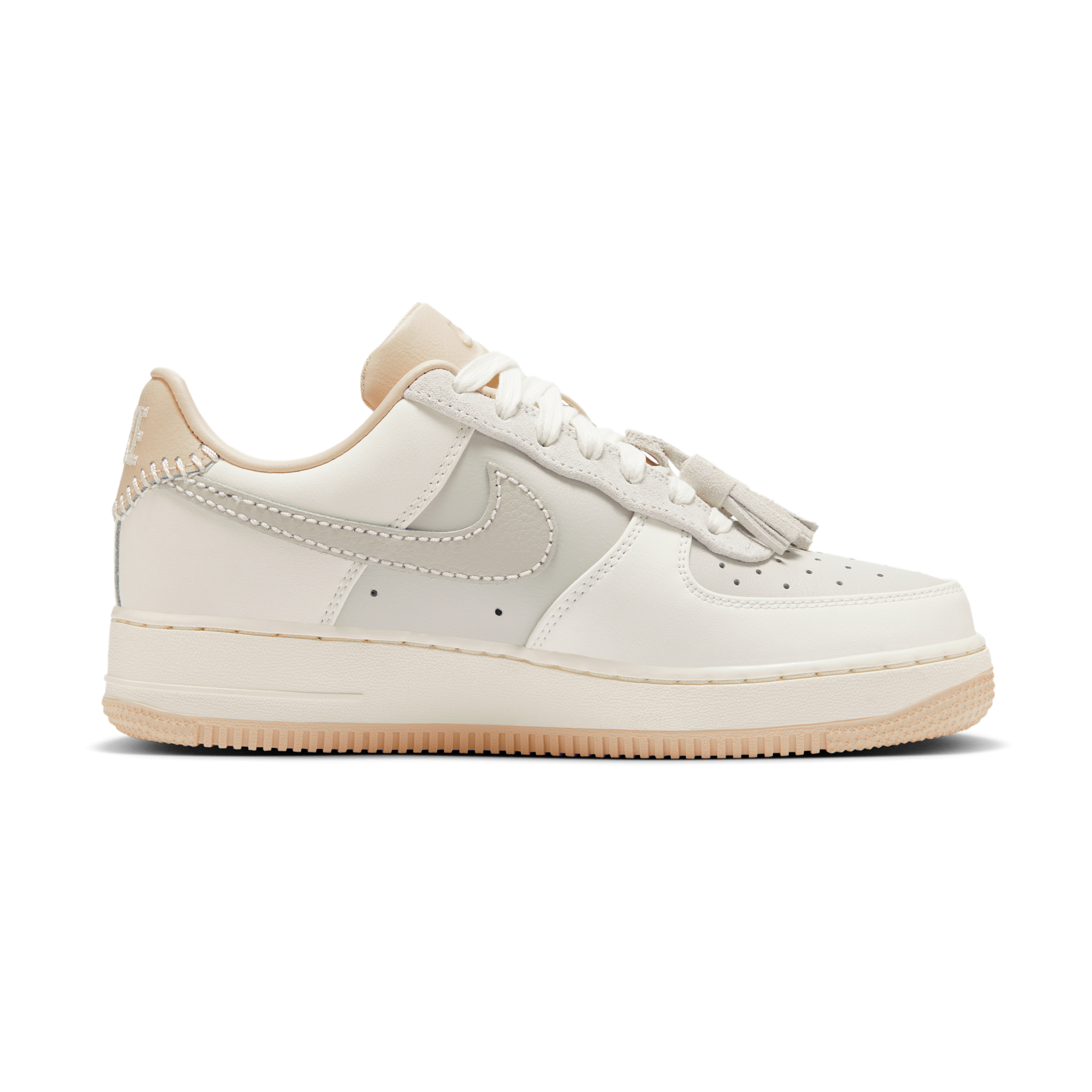 Nike Air Force 1 Low '07 Light Bone Suede Tassels (Women's)