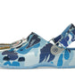 Crocs Classic Clog A Bathing Ape ABC Camo Blue