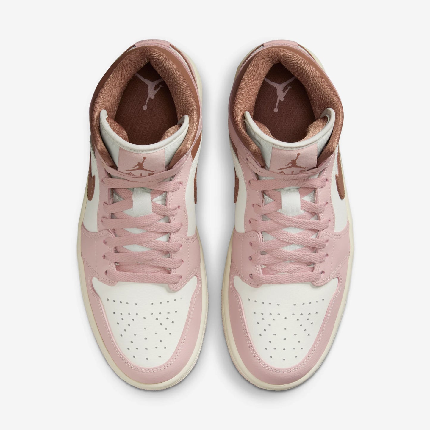 Jordan 1 Mid Pink Oxford Brown (Women's)