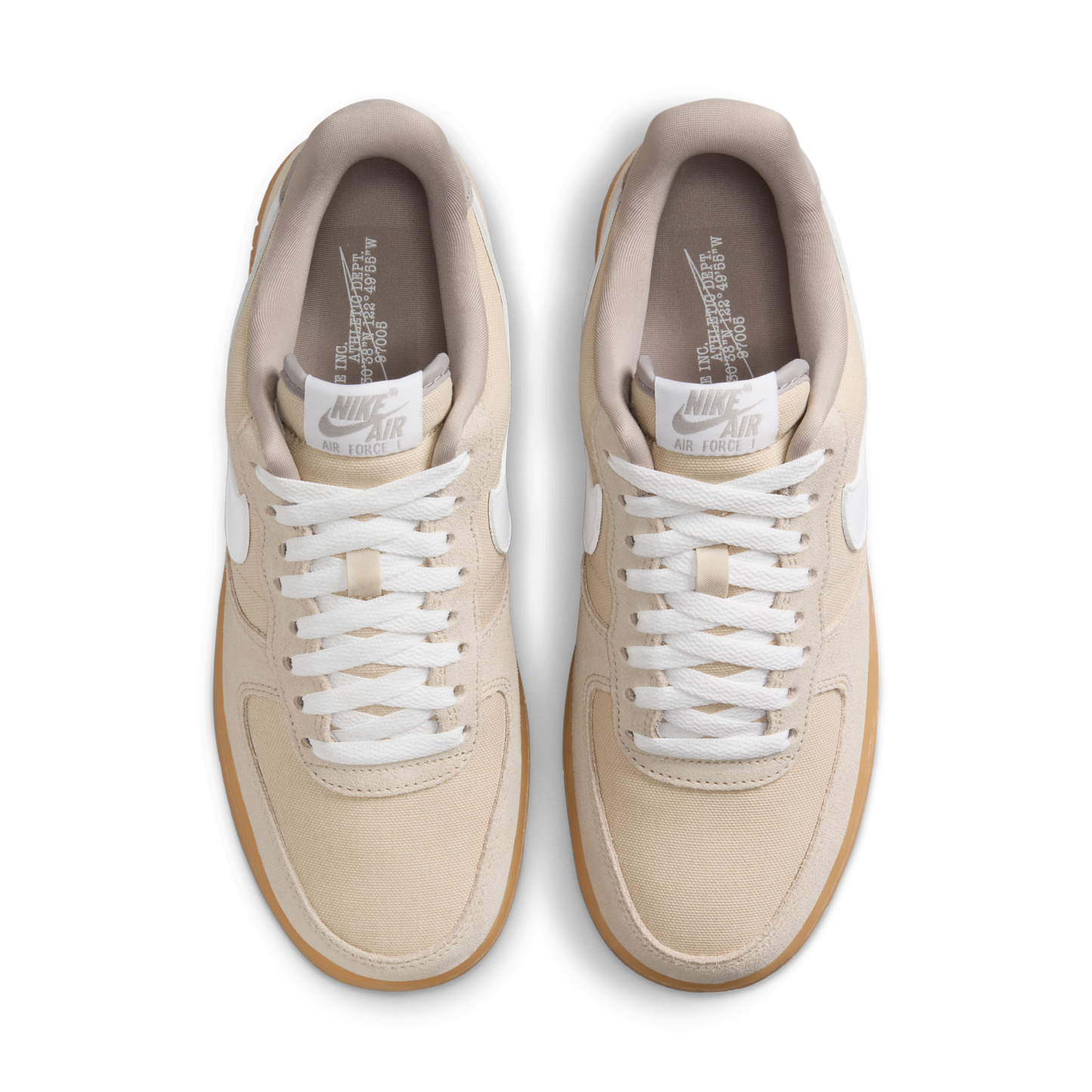 Nike Air Force 1 Low '07 Suede Canvas Khaki (Women's)