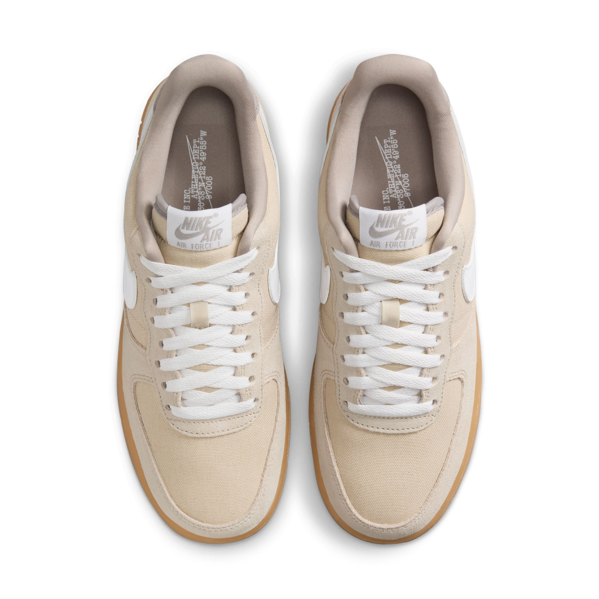 Nike Air Force 1 Low '07 Suede Canvas Khaki (Women's)