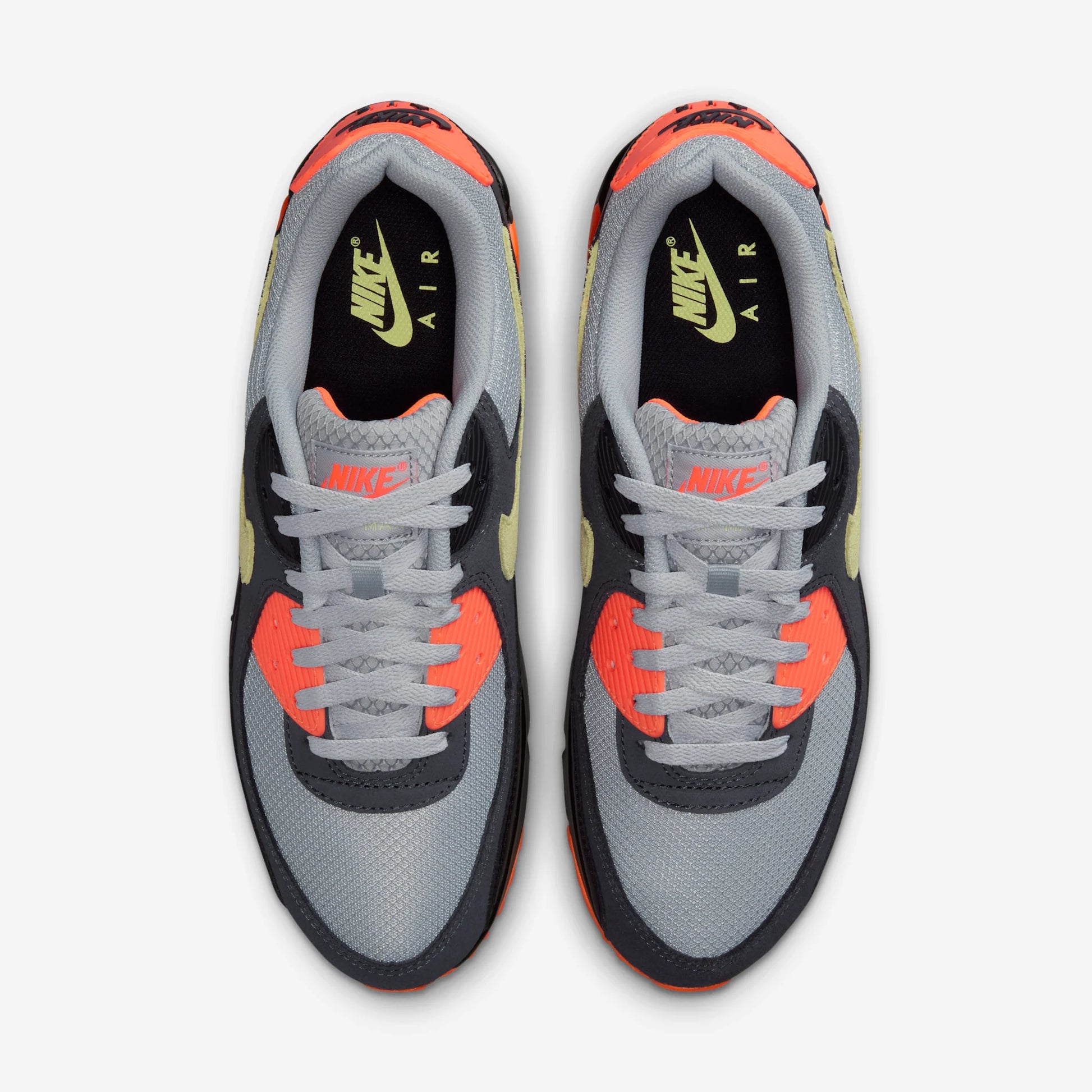 Nike Air Max 90 Light Smoke Grey Hyper Crimson Limelight