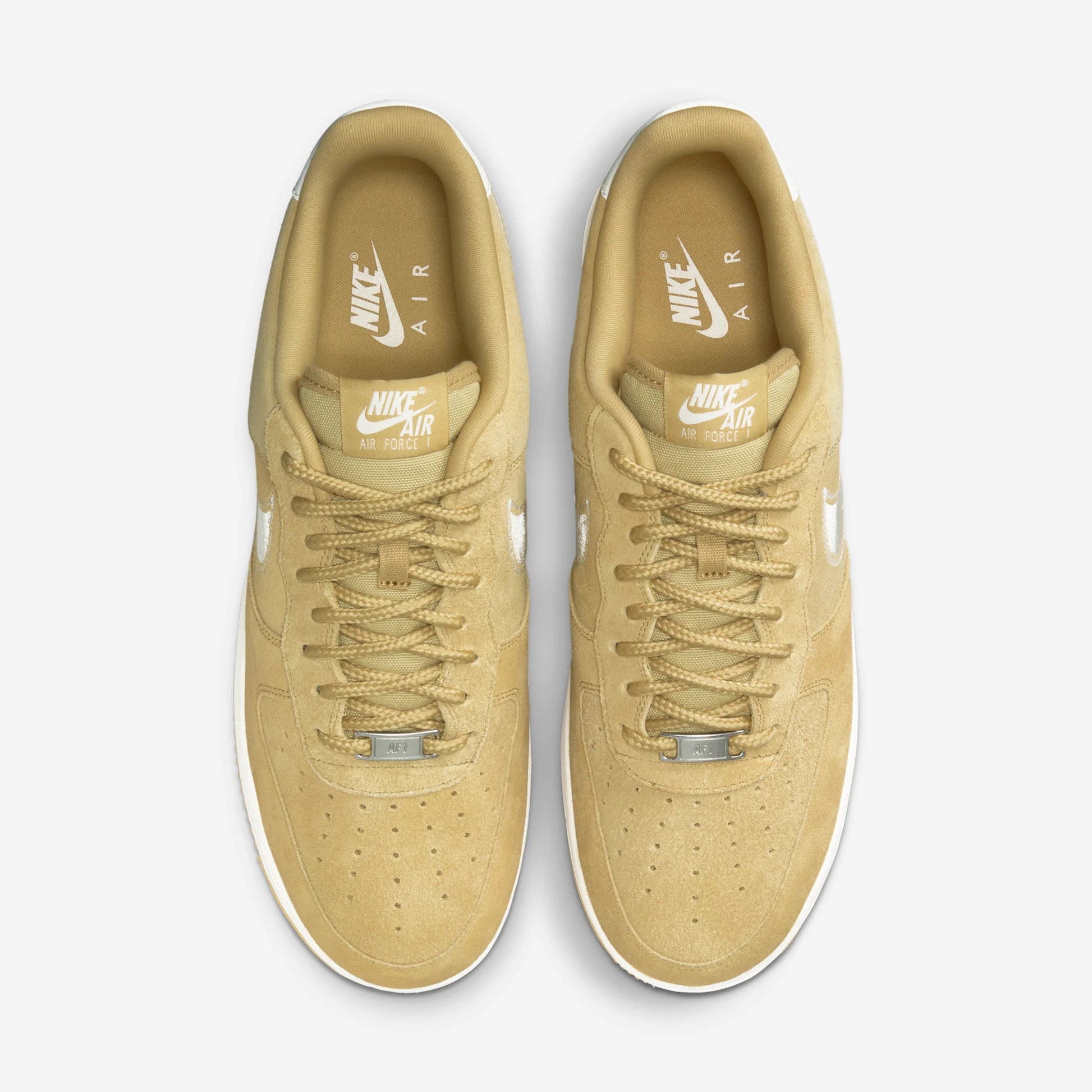 Nike Air Force 1 Low '07 LV8 Buff Gold Sail Embroidered Swoosh