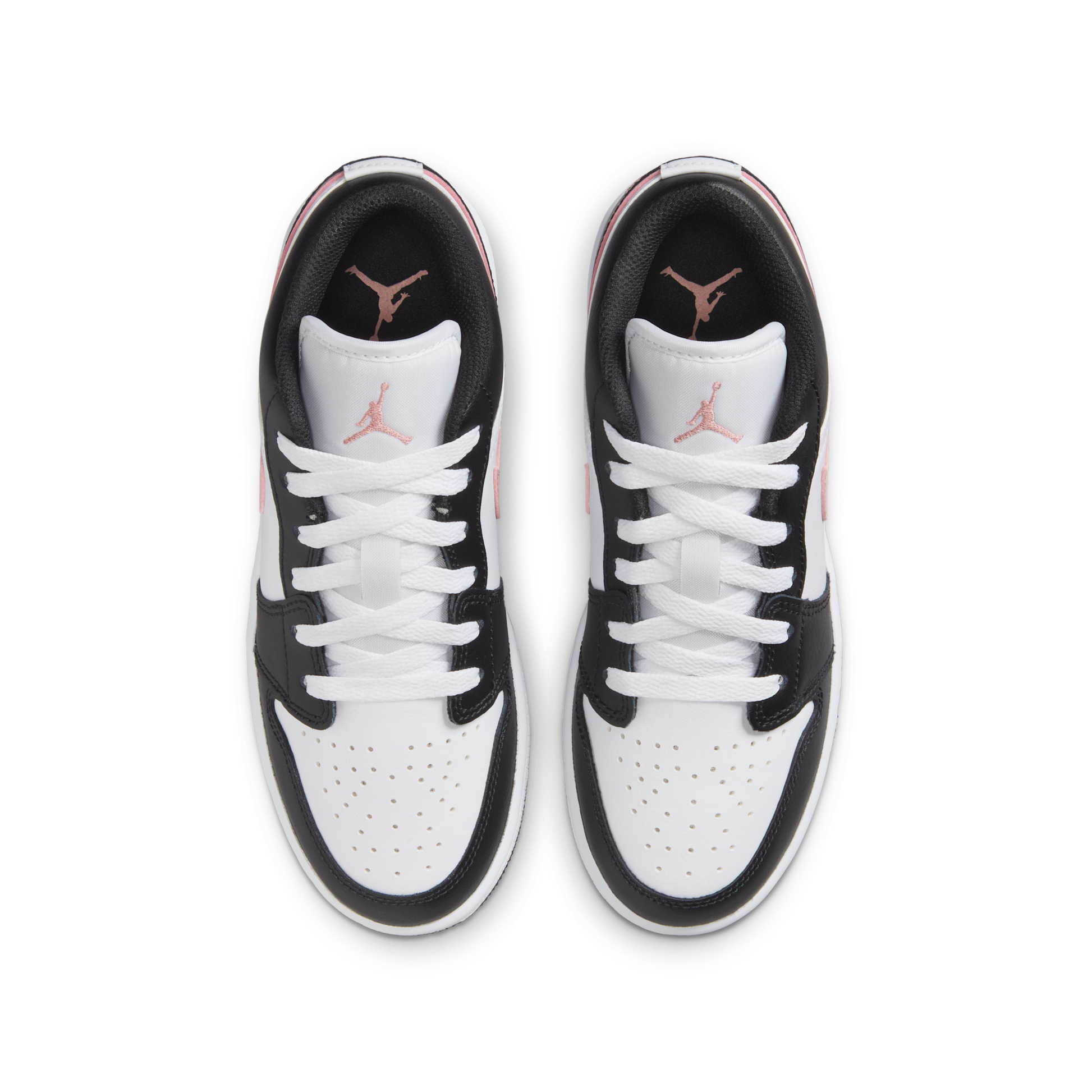 Jordan 1 Low White Black Rust Pink (GS)